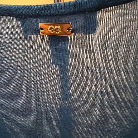 Escada V-Neck Shirt/Blouse, Blue, XS - Picture 4 of 4